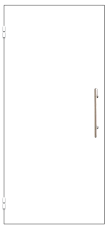Дверь техническая однопольная ДМ-1 с ручкой-скобой 